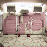 Cowcat Back Car Seat Cover Cowboy Cat Meowdy Retro Western Yoke Pink - Wonder Print Shop