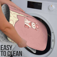 Cowcat Bathroom Set Cowboy Cat Meowdy Retro Western Yoke Pink - Wonder Print Shop