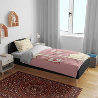 Cowcat Bedding Set Cowboy Cat Meowdy Retro Western Yoke Pink - Wonder Print Shop