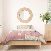Cowcat Bedding Set Cowboy Cat Meowdy Retro Western Yoke Pink - Wonder Print Shop