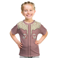 Cowcat Kid T Shirt Cowboy Cat Meowdy Retro Western Yoke Pink - Wonder Print Shop