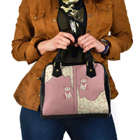 Cowcat Shoulder Handbag Cowboy Cat Meowdy Retro Western Yoke Pink - Wonder Print Shop