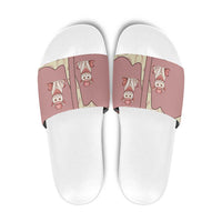 Cowcat Slide Sandals Cowboy Cat Meowdy Retro Western Yoke Pink - Wonder Print Shop