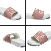 Cowcat Slide Sandals Cowboy Cat Meowdy Retro Western Yoke Pink - Wonder Print Shop