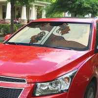 Cowgirl Auto Sun Shade Rose Retro Western Yoke - Wonder Print Shop