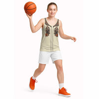 Cowgirl Basketball Jersey Rose Retro Western Yoke - Wonder Print Shop