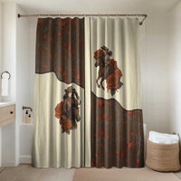 Cowgirl Bathroom Set Rose Retro Western Yoke - Wonder Print Shop