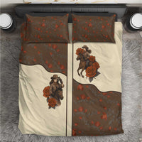 Cowgirl Bedding Set Rose Retro Western Yoke - Wonder Print Shop