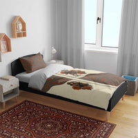 Cowgirl Bedding Set Rose Retro Western Yoke - Wonder Print Shop