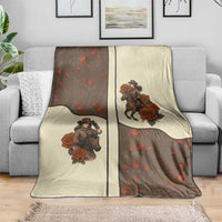 Cowgirl Blanket Rose Retro Western Yoke - Wonder Print Shop