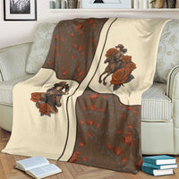 Cowgirl Blanket Rose Retro Western Yoke - Wonder Print Shop