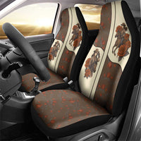 Cowgirl Car Seat Cover Rose Retro Western Yoke - Wonder Print Shop