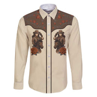 Cowgirl Family Matching Puletasi and Hawaiian Shirt Rose Retro Western Yoke - Wonder Print Shop
