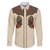 Cowgirl Family Matching Summer Maxi Dress and Hawaiian Shirt Rose Retro Western Yoke - Wonder Print Shop