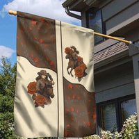 Cowgirl Garden Flag Rose Retro Western Yoke - Wonder Print Shop