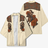Cowgirl Kimono Rose Retro Western Yoke - Wonder Print Shop