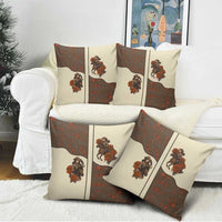 Cowgirl Pillow Cover Rose Retro Western Yoke - Wonder Print Shop