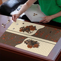 Cowgirl Puzzle Rose Retro Western Yoke - Wonder Print Shop