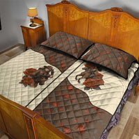 Cowgirl Quilt Bed Set Rose Retro Western Yoke - Wonder Print Shop