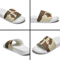 Cowgirl Slide Sandals Rose Retro Western Yoke - Wonder Print Shop