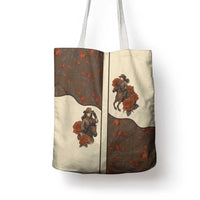 Cowgirl Tote Bag Rose Retro Western Yoke - Wonder Print Shop