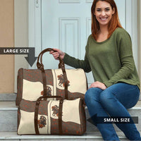 Cowgirl Travel Bag Rose Retro Western Yoke - Wonder Print Shop