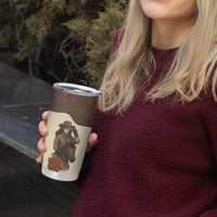 Cowgirl Tumbler Cup Rose Retro Western Yoke - Wonder Print Shop