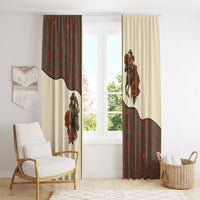 Cowgirl Window Curtain Rose Retro Western Yoke - Wonder Print Shop