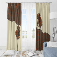 Cowgirl Window Curtain Rose Retro Western Yoke - Wonder Print Shop
