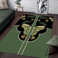 Retro Butterfly Area Rug Western Yoke Style - Wonder Print Shop