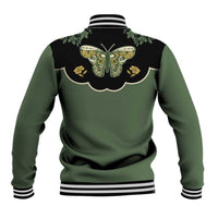 Retro Butterfly Baseball Jacket Western Yoke Style - Wonder Print Shop