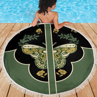 Retro Butterfly Beach Blanket Western Yoke Style - Wonder Print Shop