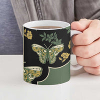 Retro Butterfly Ceramic Mug Western Yoke Style - Wonder Print Shop
