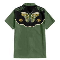 Retro Butterfly Family Matching Mermaid Dress and Hawaiian Shirt Western Yoke Style - Wonder Print Shop