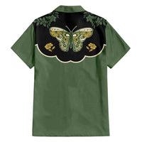 Retro Butterfly Family Matching Tank Maxi Dress and Hawaiian Shirt Western Yoke Style - Wonder Print Shop