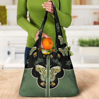 Retro Butterfly Grocery Bag Western Yoke Style - Wonder Print Shop