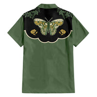 Retro Butterfly Hawaiian Shirt Western Yoke Style - Wonder Print Shop