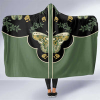 Retro Butterfly Hooded Blanket Western Yoke Style - Wonder Print Shop