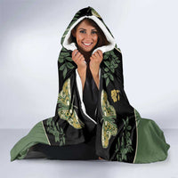 Retro Butterfly Hooded Blanket Western Yoke Style - Wonder Print Shop