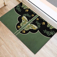 Retro Butterfly Rubber Doormat Western Yoke Style - Wonder Print Shop