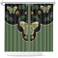 Retro Butterfly Shower Curtain Western Yoke Style - Wonder Print Shop