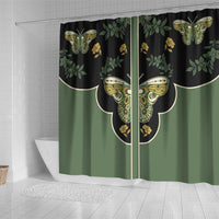 Retro Butterfly Shower Curtain Western Yoke Style - Wonder Print Shop
