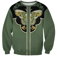 Retro Butterfly Sweatshirt Western Yoke Style - Wonder Print Shop