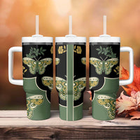 Retro Butterfly Tumbler With Handle Western Yoke Style - Wonder Print Shop