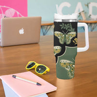 Retro Butterfly Tumbler With Handle Western Yoke Style - Wonder Print Shop