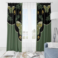 Retro Butterfly Window Curtain Western Yoke Style - Wonder Print Shop