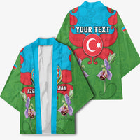 Personalized Azerbaijan Kimono Khari Bulbul Buta Pattern Emblem Flame