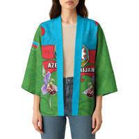 Personalized Azerbaijan Kimono Khari Bulbul Buta Pattern Emblem Flame