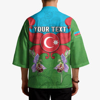 Personalized Azerbaijan Kimono Khari Bulbul Buta Pattern Emblem Flame
