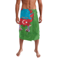 Personalized Azerbaijan Lavalava Khari Bulbul Buta Pattern Emblem Flame